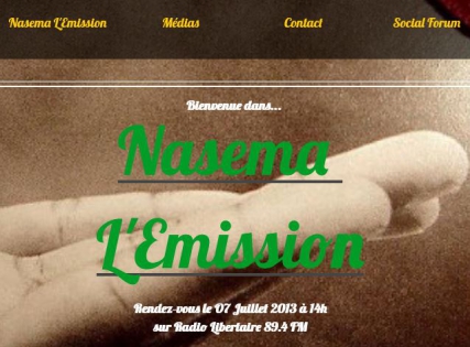  April 24, 2015. Invitation of Le Kitambala Agité  in Nasema 
the Broadcast on Radio Libertaire (89.4)