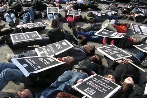 
Global Day of Action Against Patent Ordinance in India. February 26, 2005 