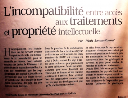  
Bulletin Equité de Artisans du Monde. 2005