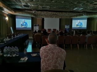  
Projection de ‟Toujours en colère‟, à la conférence ICASA 2019 au Rwanda
