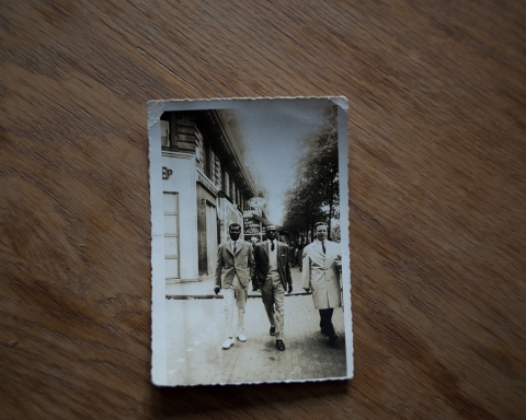  In the middle of the picture, André-Bernard Samba, my biological father, Paris, 1962