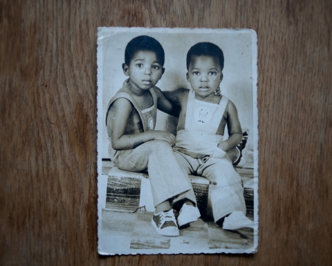  Mon frère & moi, Brazzaville, Congo, 1972